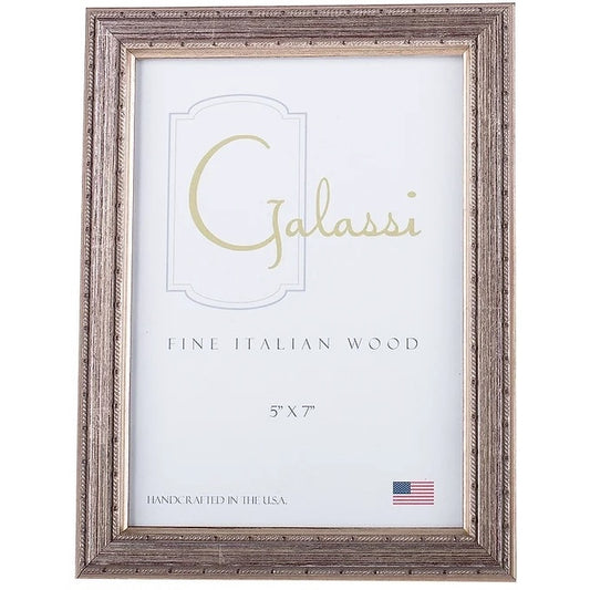209 - Silver Frame with Thin Dotted Rope