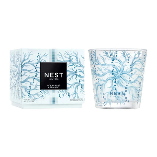 Ocean Mist & Sea Salt - Decorative 3-Wick Candle