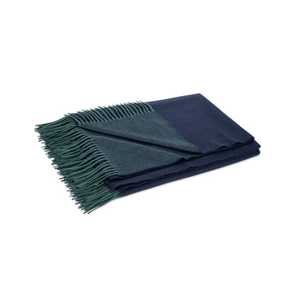 Paley Oversized Throw - Jade & Navy