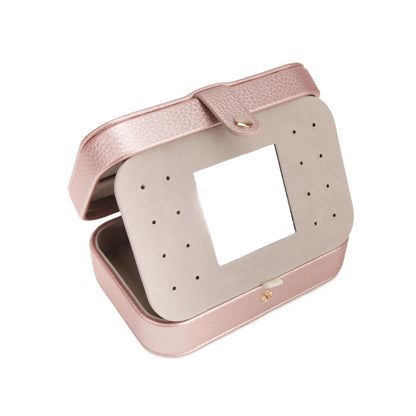 Leah Quilted Travel Jewelry Organizer - Pink