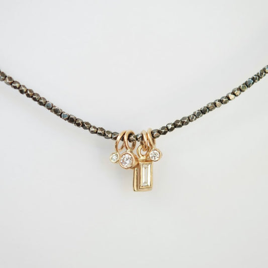 MRJ N - No. 318 Baguette & Diamonds Hill Tribe Necklace