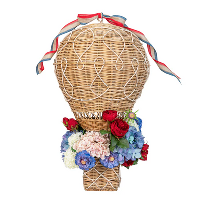 Provence Rattan - Whitewash - Hot Air Balloon - Large 27"