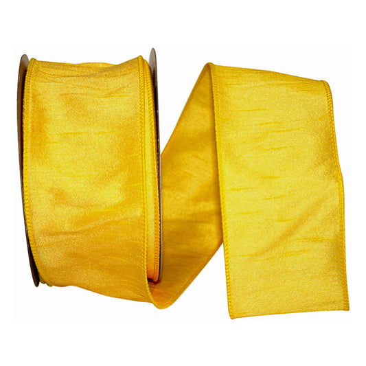 Dupioni Supreme Ribbon - Yellow 2.5" X 20 Yd