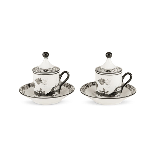 Oriente Italiano - Albus - Espresso Cup & Saucer Set of 2