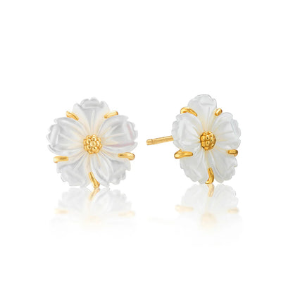 Mermaid Garden - Petite Stud Earrings MOP