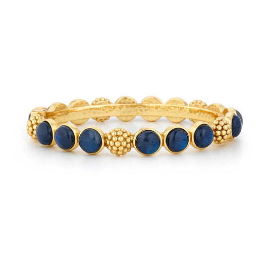 CDW B Berry - Gem Hinged Bangle - Blue Labradorite