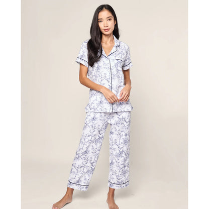 Women's Pima Crop Set - Timeless Toile