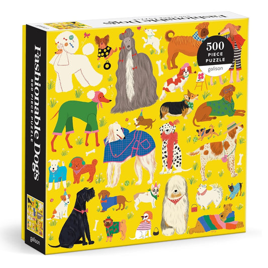 CHB Fashionable Dogs 500 Piece Puzzle