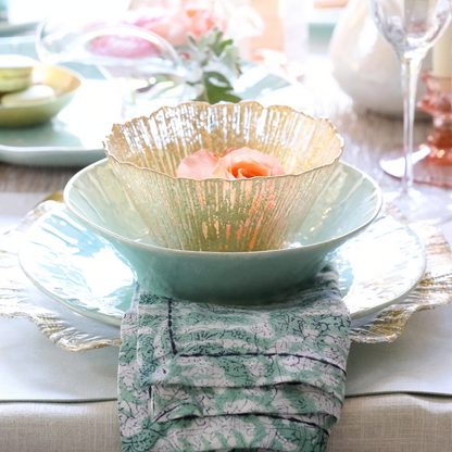 VTR Rufolo Glass - Gold Small Deep Bowl 6.5"