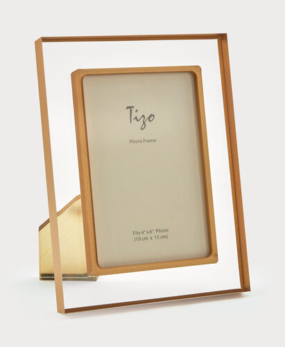 TZD Acrylic Frame - Gold Border - 5 X 7