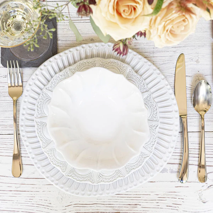Incanto - White - Lace Salad Plate 8.5"