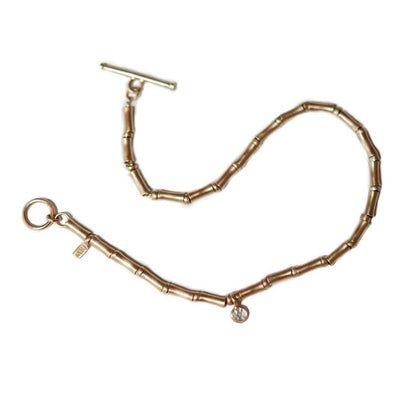 MRJ B - No. 285 Gold on Gold Flared Bead Bracelet