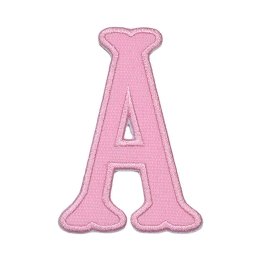 Letter Appliques - Pink Canvas