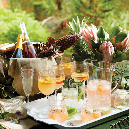 Isabella - Acrylic - Clear - Stemless Wine Glass 12oz