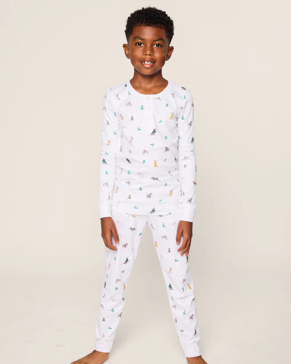 Kid's Pima Pajama Set - Jingle Paws