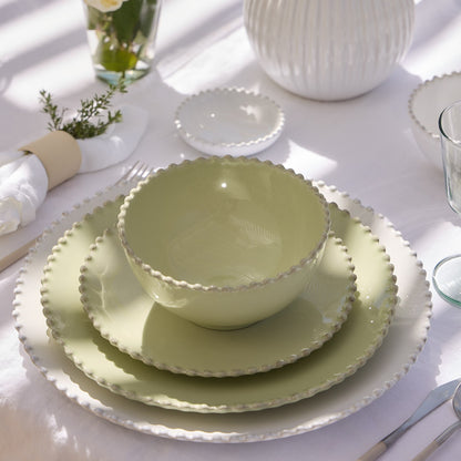 Pearl - Lily Green - Salad Plate 9"