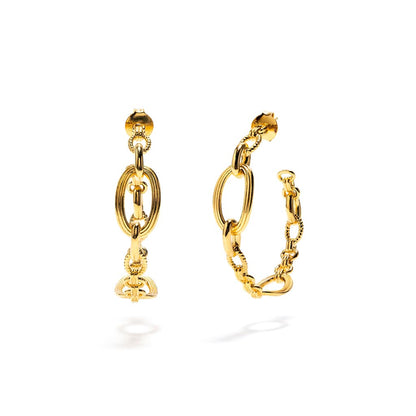 CDW E Monique - Chain Hoops in Gold