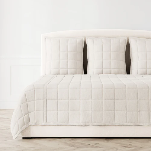 Panama Coverlet - Flax - King - 112" X 98"