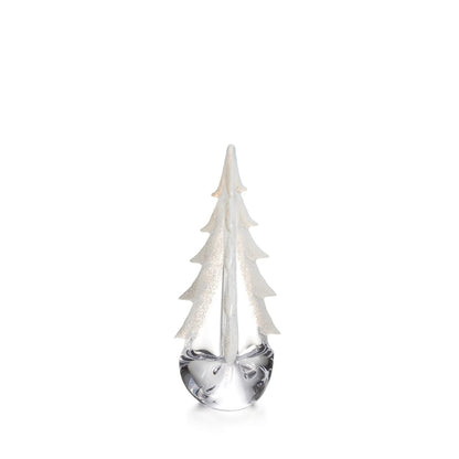 Simon Pearce Glass Evergreen Tree - Snowy Branches Collection -