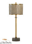 WWH Currituck Brass & Driftwood Lamp