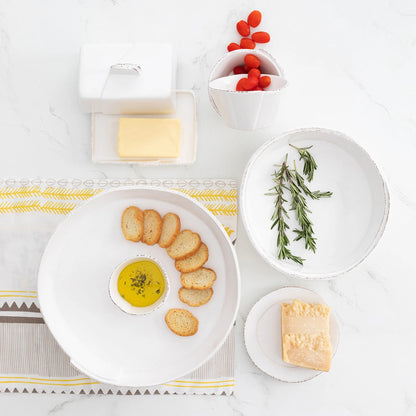 VTR Lastra - White - Butter Dish 6.75"