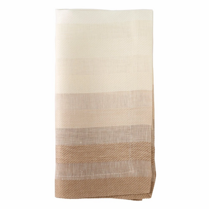 Gradient Stripe Beige Napkin 22"