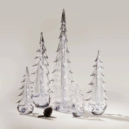 Simon Pearce Glass Evergreen Tree - Bubble Collection -