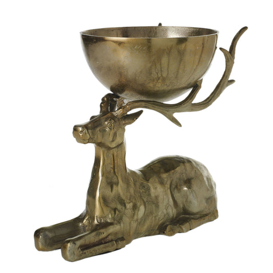 Buck Bowl - Gold - 16" X 9.5" X 14.5"