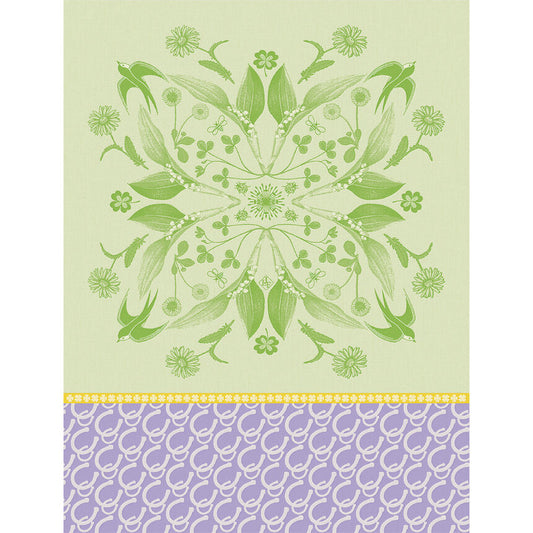 Porte Bonheur Tea Towel - Green - 24 x 31