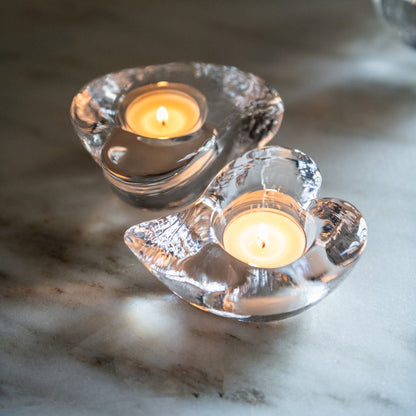 Twist Heart Tealights In Gift Box - Set of 2