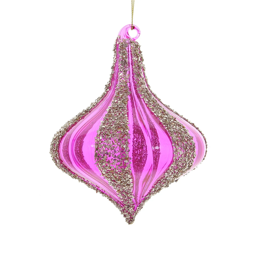 Finial Drop - Fuchsia 4"