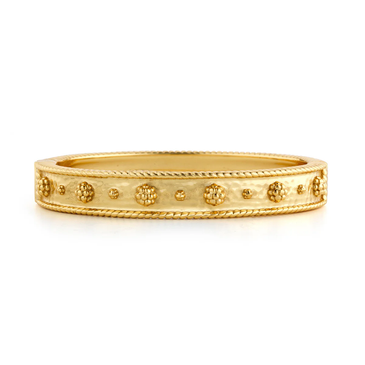 Berry - Classic Hinged Bangle - Gold