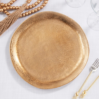 SRO Brushed Aluminum Charger 13" - Gold