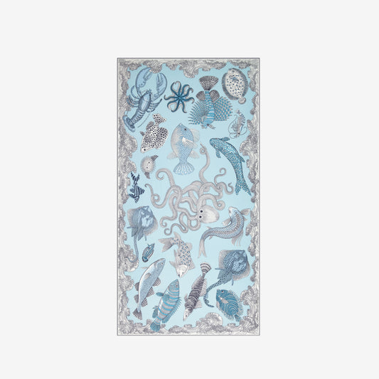 Scarf Etole 100 - Poseidon - Turquoise