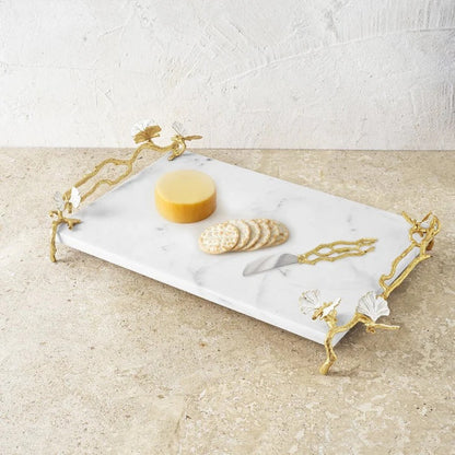 Butterfly Ginkgo Gold - Cheese Board & Spreader