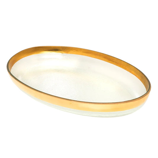 Mod Gold - Large Oval Platter 18"