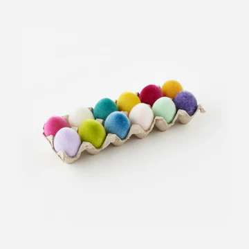 OHD Flocked Eggs - Asst. -  In Carton - (Set of 12)