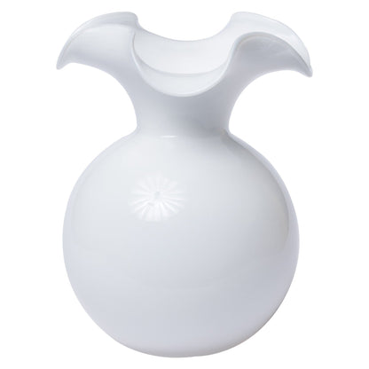 VTR Hibiscus Glass Vase - White -