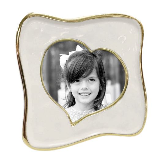 Encanto - Curved Heart Frame - Cream 5x5