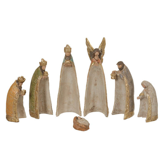 ASF Nativity Antique Gold - 6" set of 7