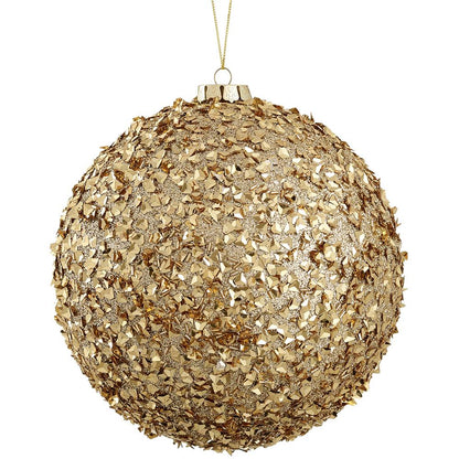 ASF 8" Glitter/Beaded Ball Ornament