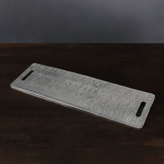 Ripples - Large Tray with Handles - Gunmetal