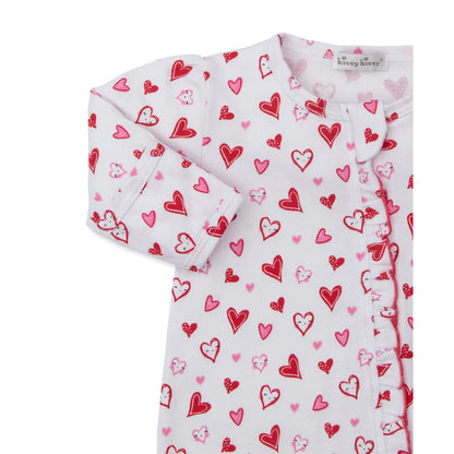 KSY Hearts Galore - Footie W/ Zipper -