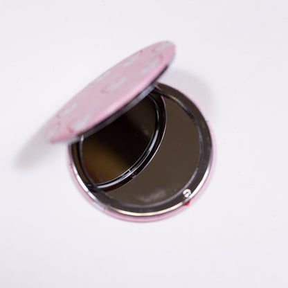 TRS Candy Cane Cutie Pocket Mirror - Pink/Red/White - 2.75"