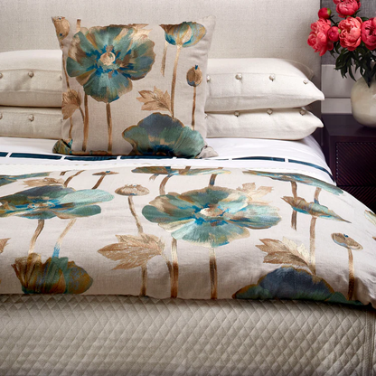 Opium Pillow - Azure - 20" X 20"