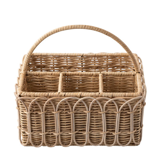 Provence Rattan - Whitewash - Silverware Caddy 12"