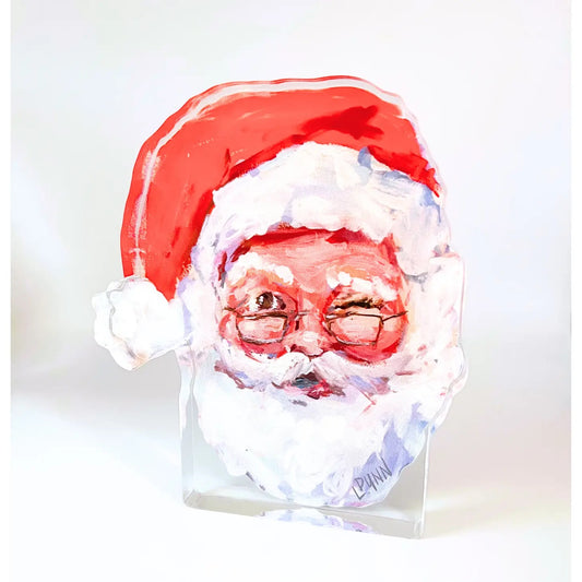 LDN Acrylic Naughty or Nice Santa 6"