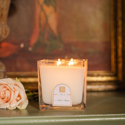 Smell of Spring - Cube Glass Candle 12oz