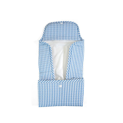 Quilted Stroller Bag Bundle - 3 Pc Set - Pimlico Stripe - Chambray