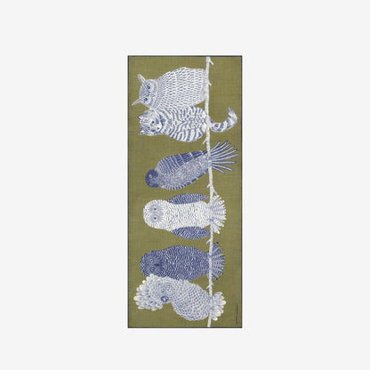 Scarf Etole 80 - Chouette - Khaki